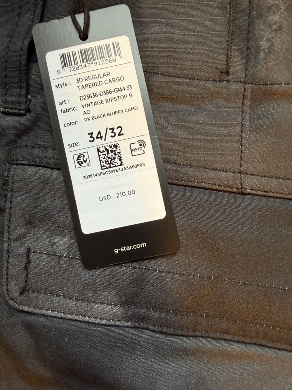G-Star 3D Tapered Cargo Pants